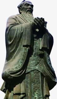 儒家雕塑孔子医院免抠