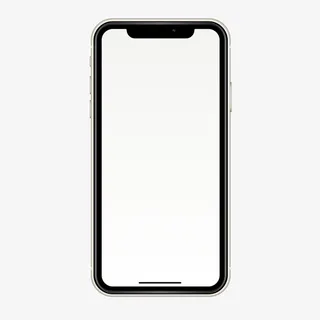 苹果手机iPhone11白色正面免抠
