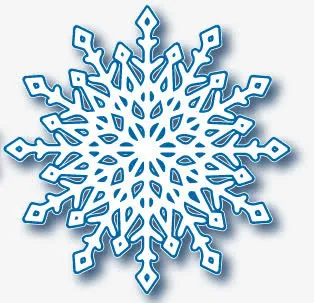 浪漫雪花免抠