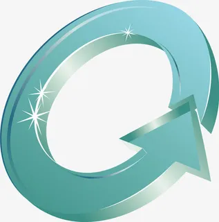 矢量立体循环箭头免抠