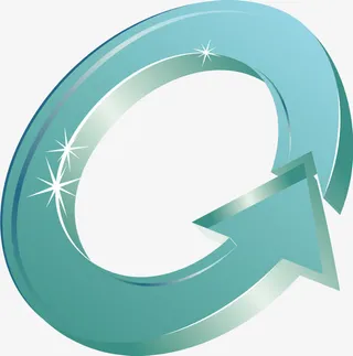 矢量立体循环箭头免抠