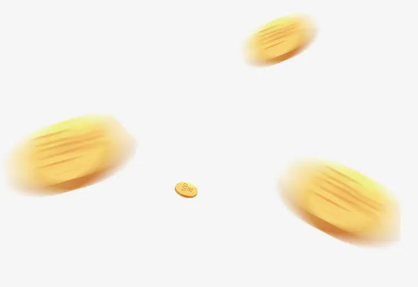 漂浮金币免抠