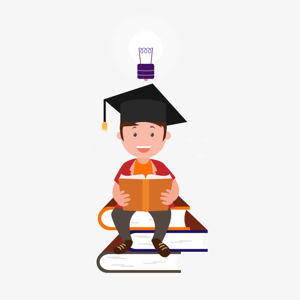 卡通学生素材免抠