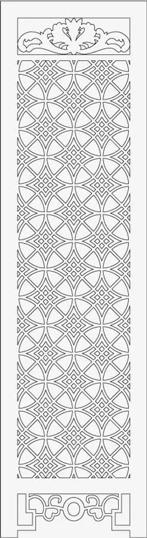 古典门窗花纹素材免抠