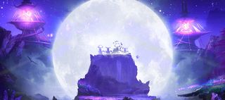 卡通梦幻蓝色游戏场景banner高清