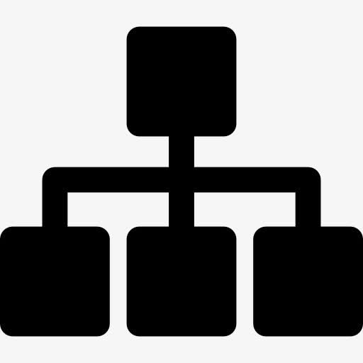 分层的方形结构图标免抠