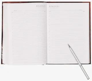 文艺清新记事本装饰免抠