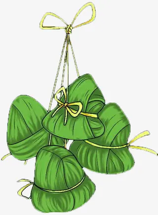 粽子可爱卡通绿色免抠