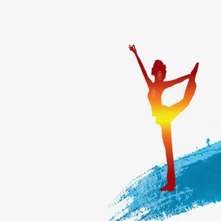 跳舞的人剪影免抠