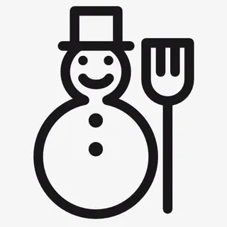 雪人墨迹雪人图标免抠