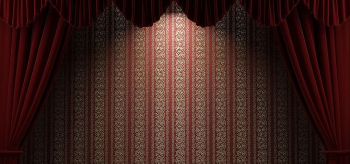 红色幕布背景高清