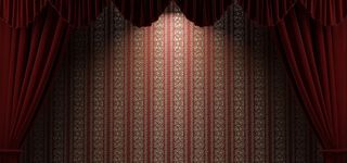 红色幕布背景高清