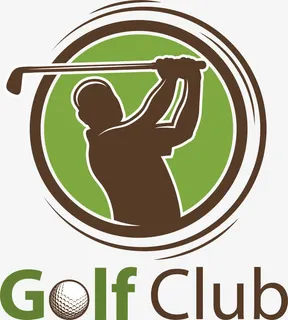 高尔夫人影矢量图免抠