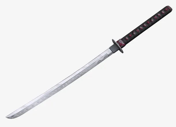 手绘武士刀免抠