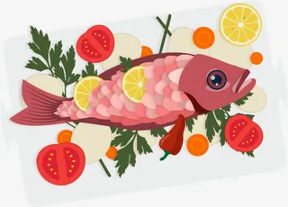 生鱼片料理免抠