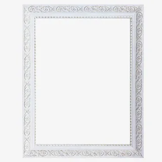 白色奖状框　免抠