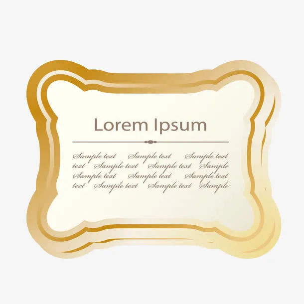 金边卡牌边框免抠