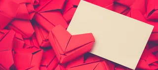 爱心折纸背景促销主图高清