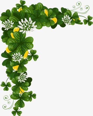 卡通手绘绿叶装饰免抠