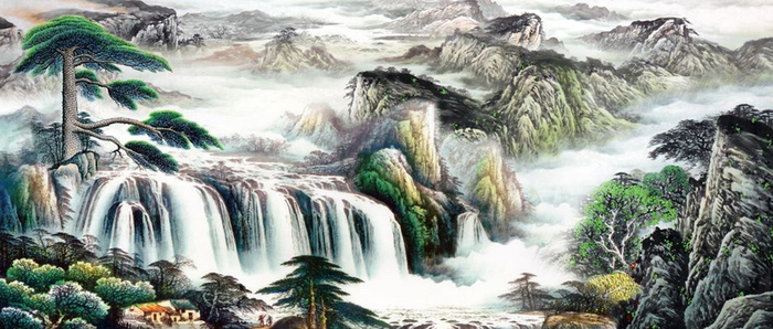 山水风景画高清