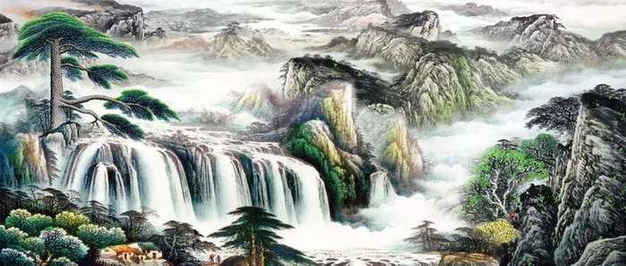 山水风景画高清