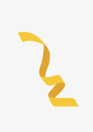 唯美卡通彩带丝带免抠