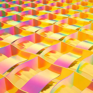 鲜丽梦幻唯美方块免抠