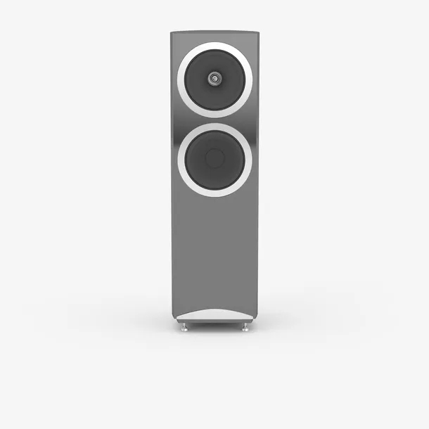 大喇叭灰色方形智能音响免抠