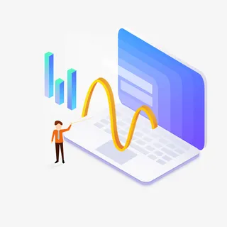 手绘立体男士分析数据图案免抠手绘/卡通卡通元素