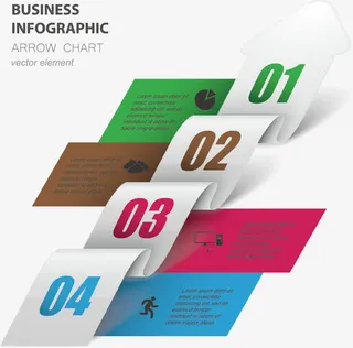矢量折纸图表免抠