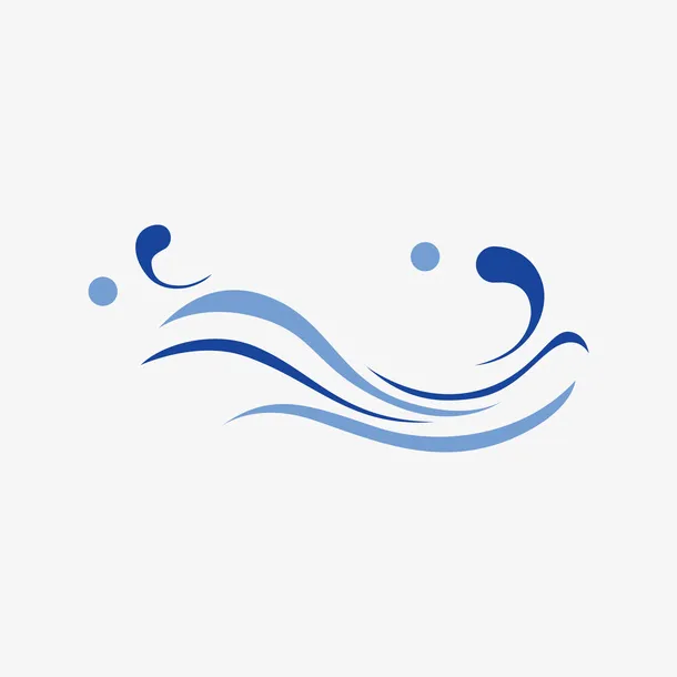 蓝色图标标识logo设计免抠