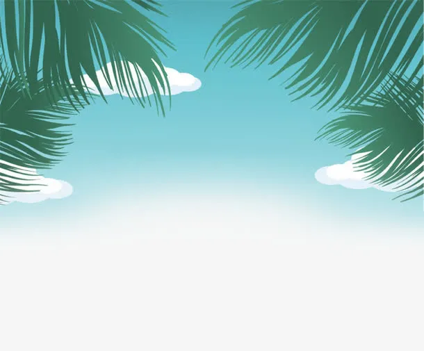 海上蓝天免抠