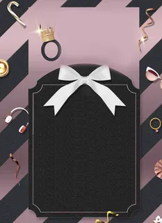 银色情人节礼物展板高清