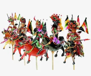 将士出征糖塑免抠