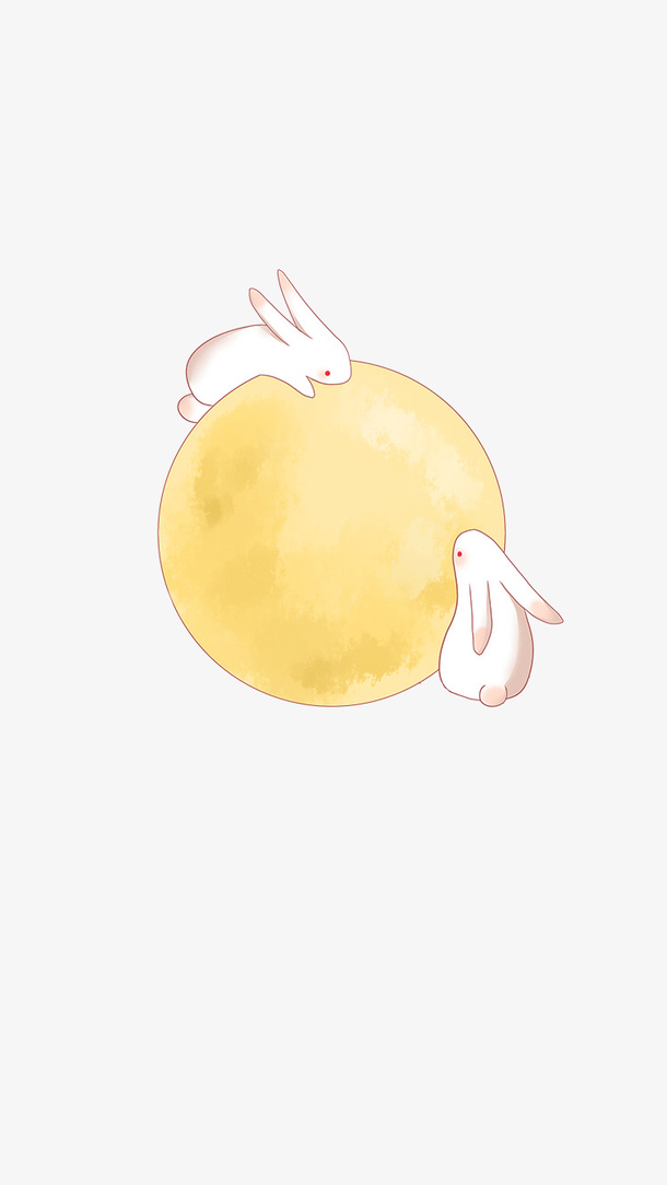中秋玉兔png素材免抠