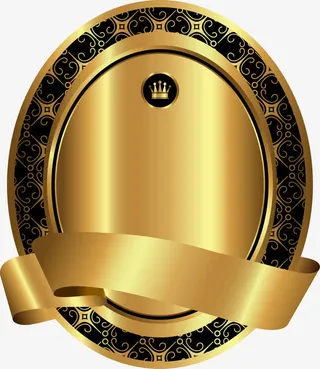 奢华金色卡片免抠