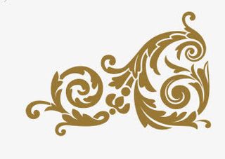 欧式花纹边框设计免抠