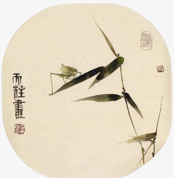 圆形国画免抠