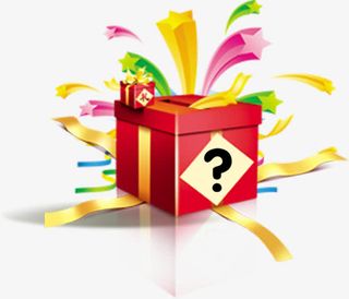 设计海报卡通礼盒效果免抠