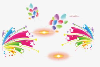 炫彩装饰素材免抠