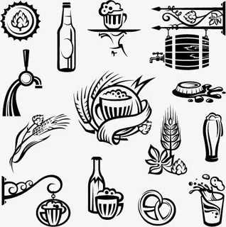 啤酒标贴矢量素材,免抠 啤酒标贴矢量素材,免抠