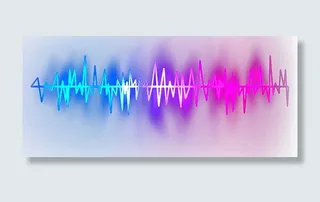 炫酷音频装饰图案免抠