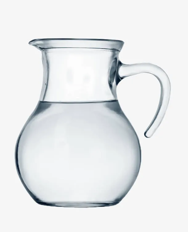 手绘透明玻璃冰水壶免抠