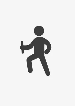 黑色简笔运动小人免抠