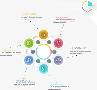 矢量PPT数据分析图免抠
