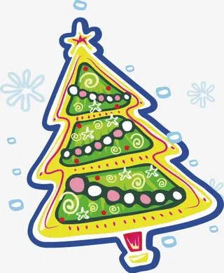 圣诞树png矢量素材免抠