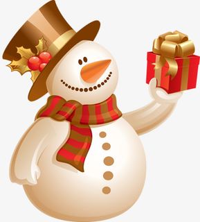 冬至雪人素材01免抠