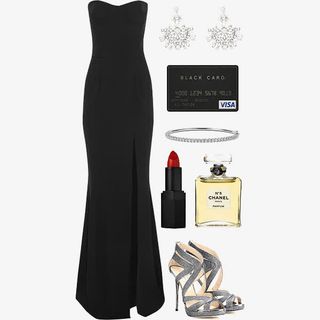 高端女式礼服奢侈品搭配免抠