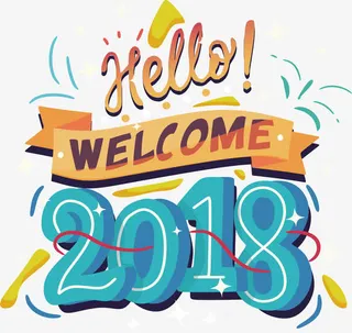 蓝色艺术字免抠