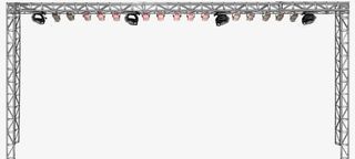 铁质舞台铁架免抠